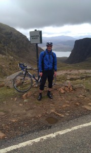 Rob at the top of Bealach Na Ba