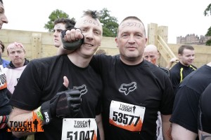 Rob and Cam at the start of Tough Mudder Scotland