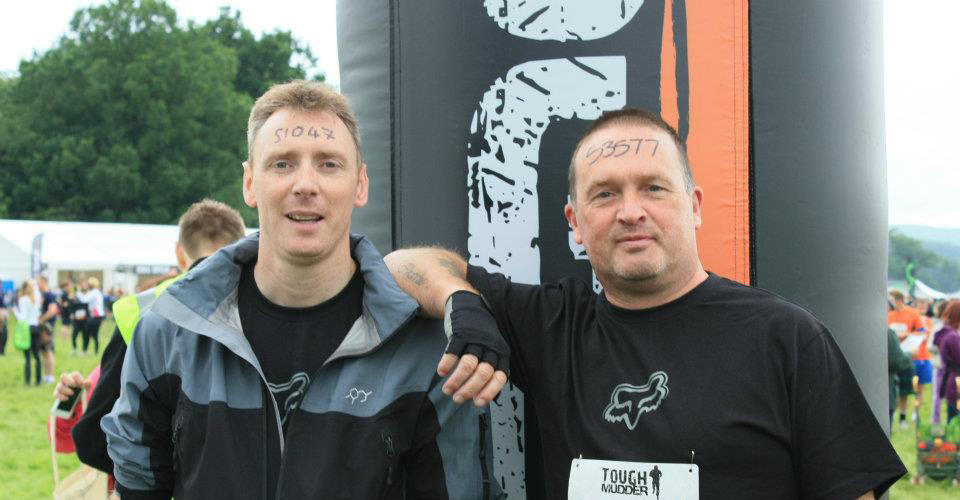 Rob and Cam before the start